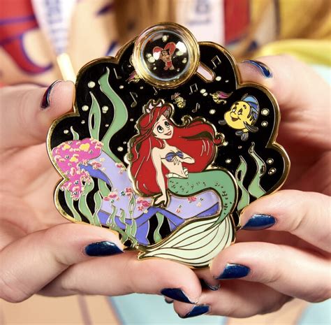 ariel versace pins|Ariel & Flounder – The Little Mermaid 35th Anniversary Pin.